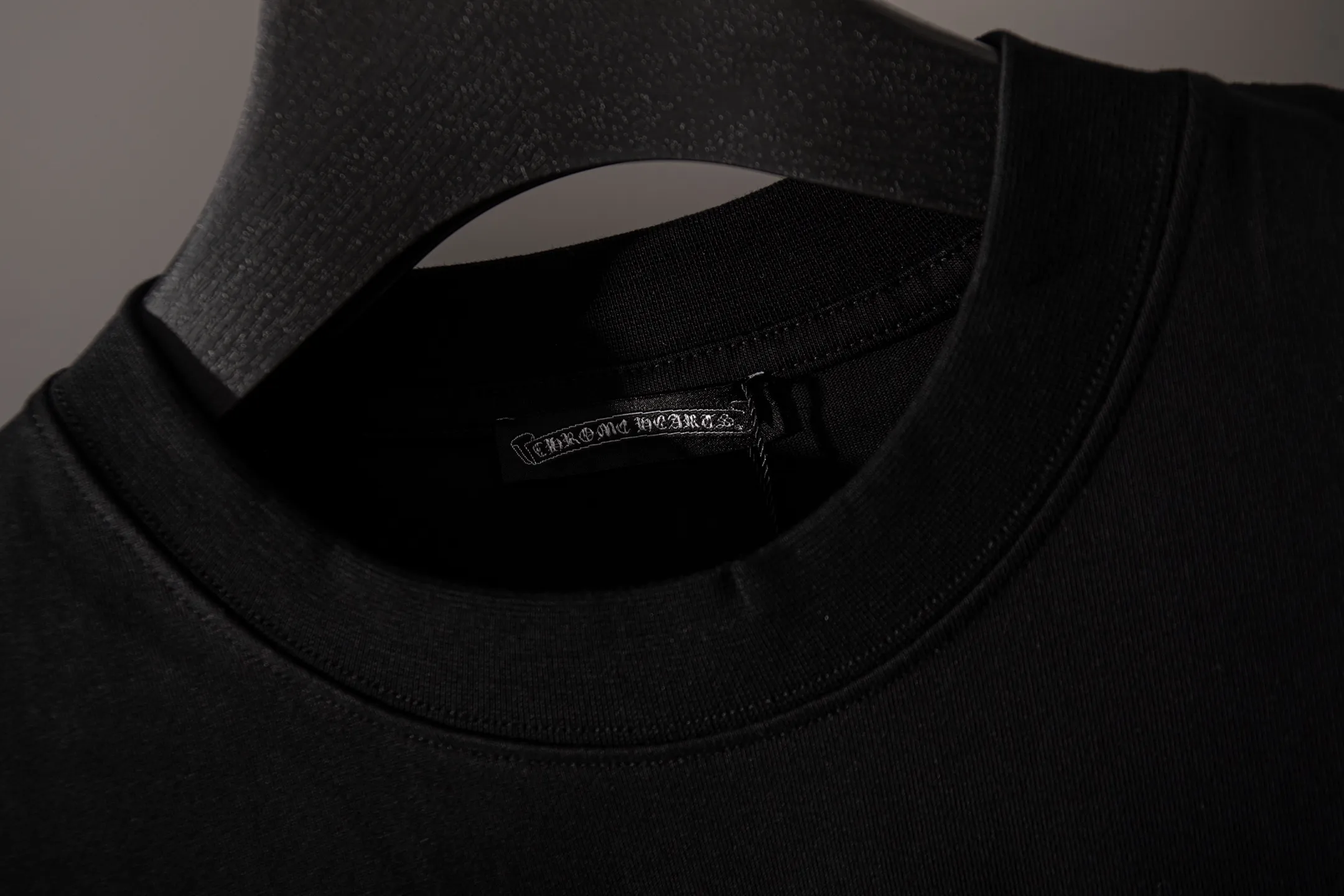 （ Quality） Chrome Hearts Classic T logo logo Same Style ：Black White Size S-XL（ 9）